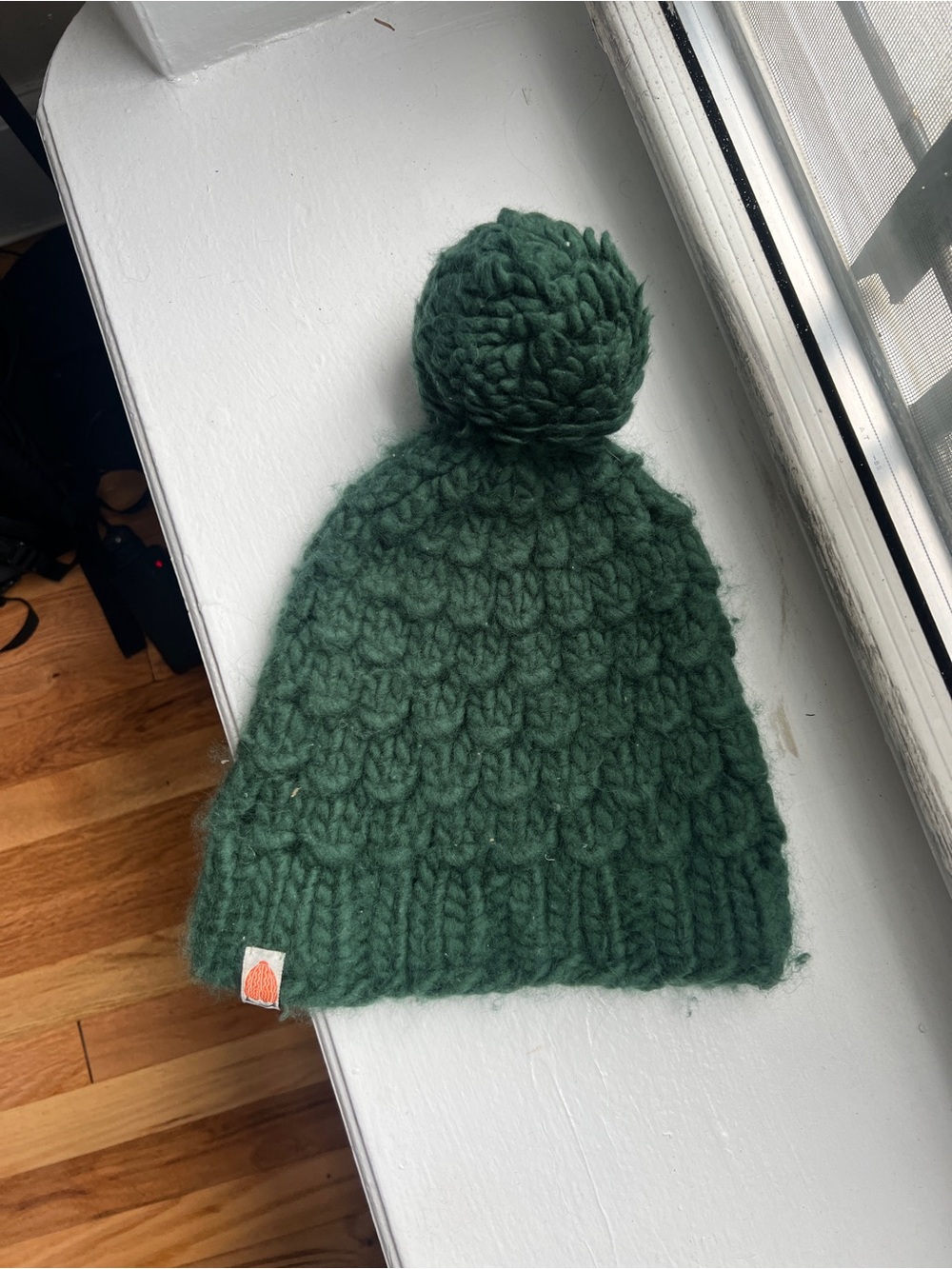 Sh*t That I Knit (STIK) - The Gunn Beanie in Forest +  2 poms